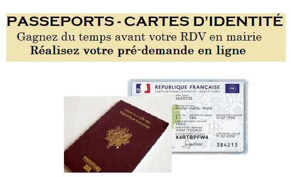INFORMATIONS PASSEPORT ET CARTE NATIONALE D’IDENTITÉ