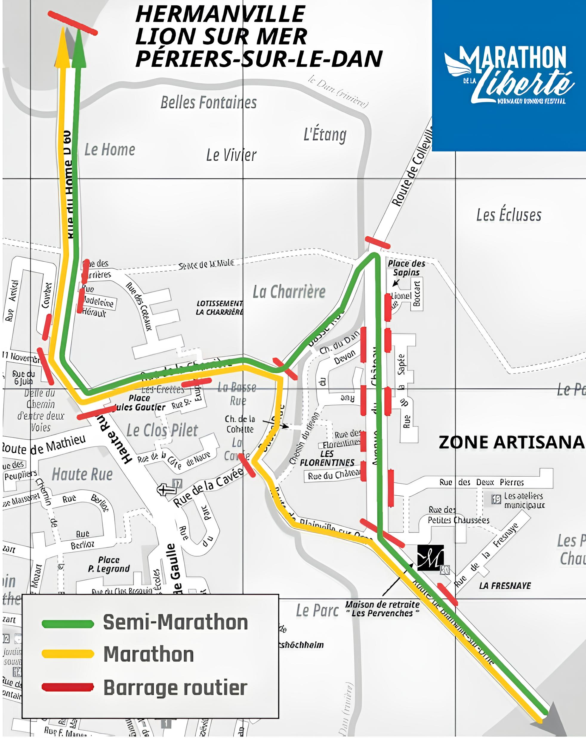 Parcours Marathon de la Liberté