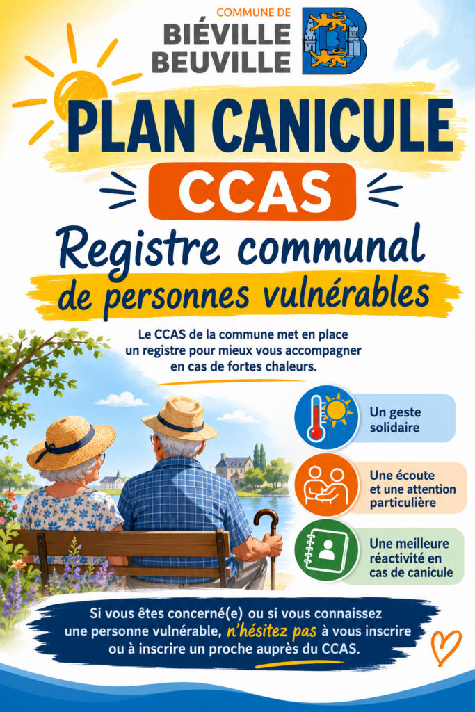 Affiche registre communal personnes vulnérables
