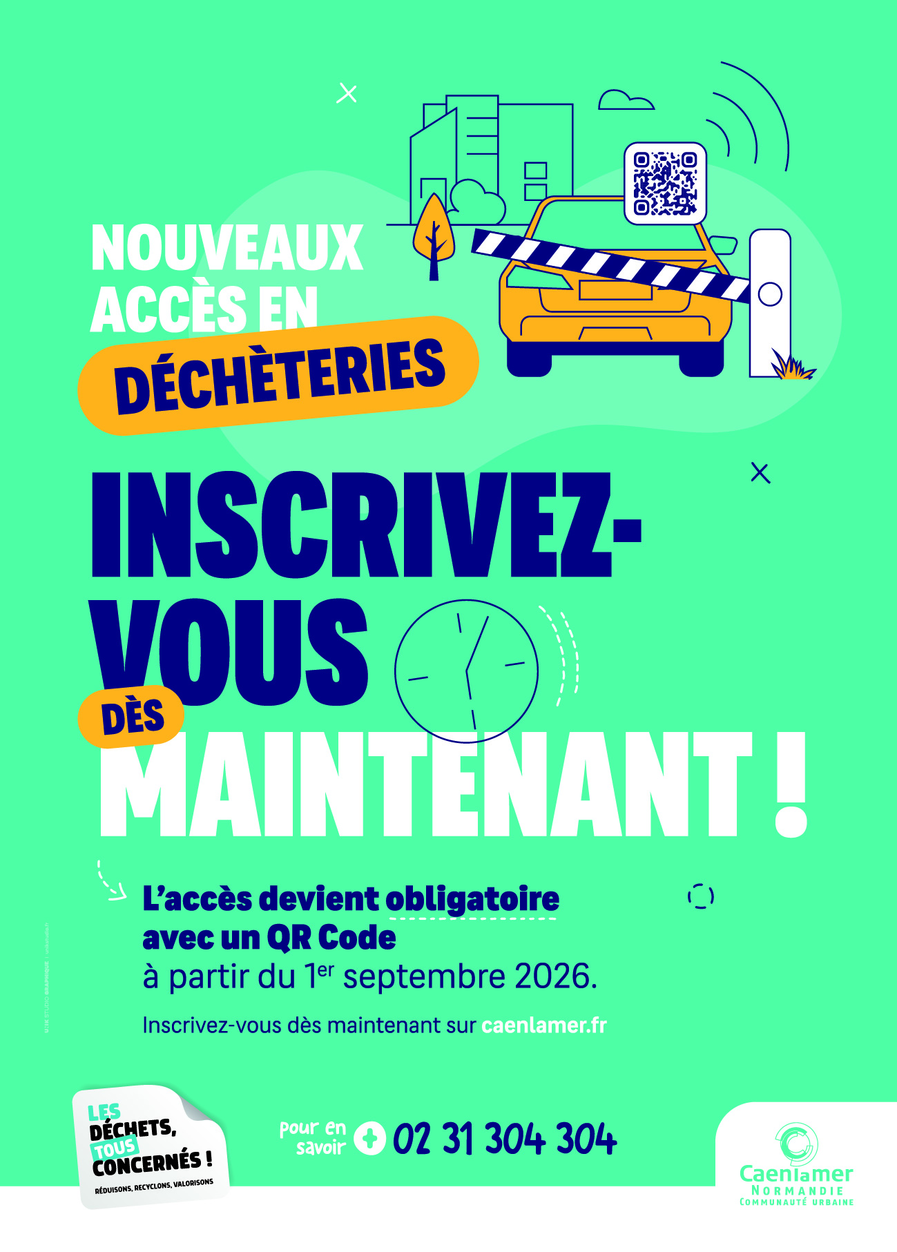 accès déchèterie CLM