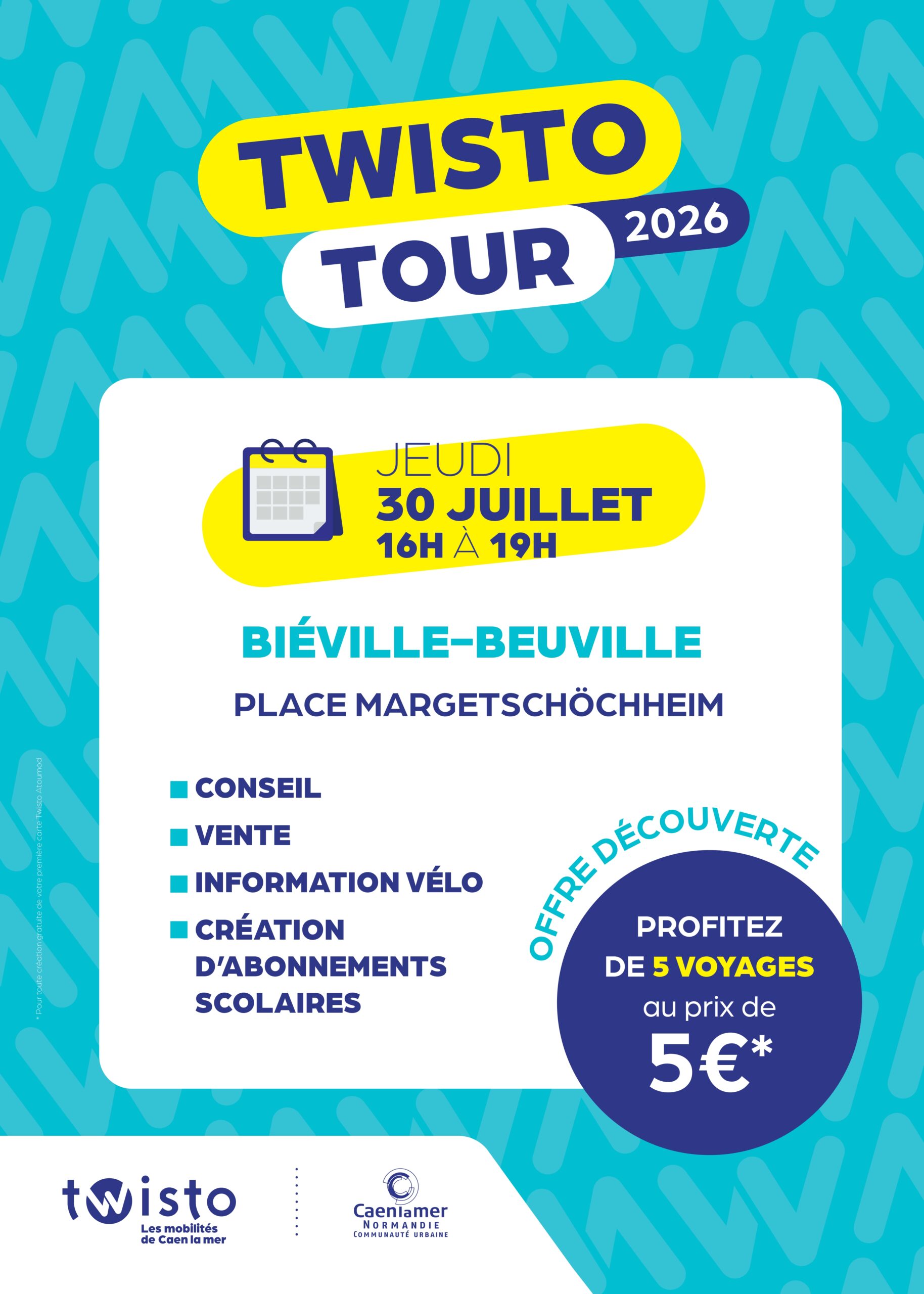 Stand Twisto Tour 30 Juillet 2026