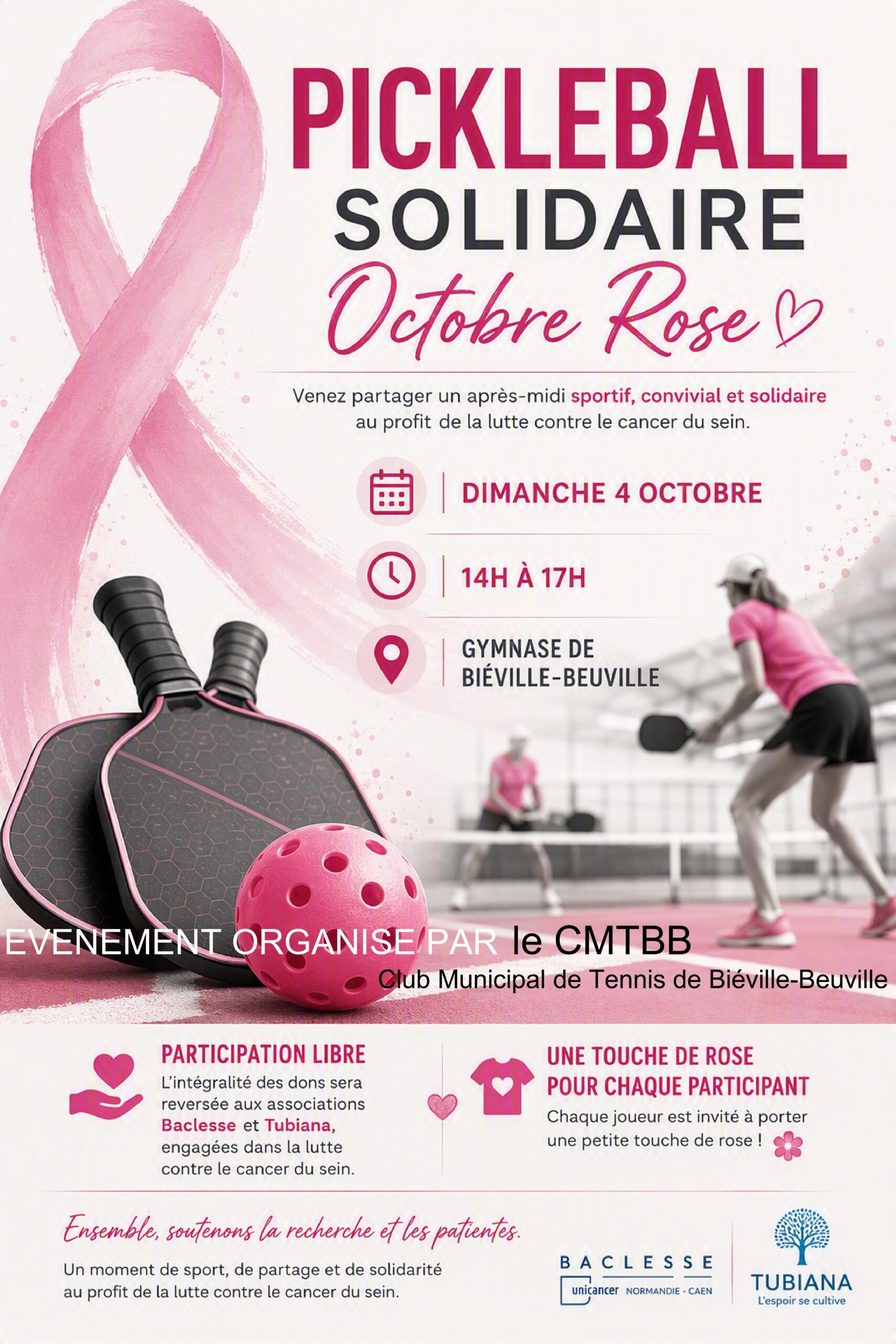 Pickelball CMTBB Octobre Rose