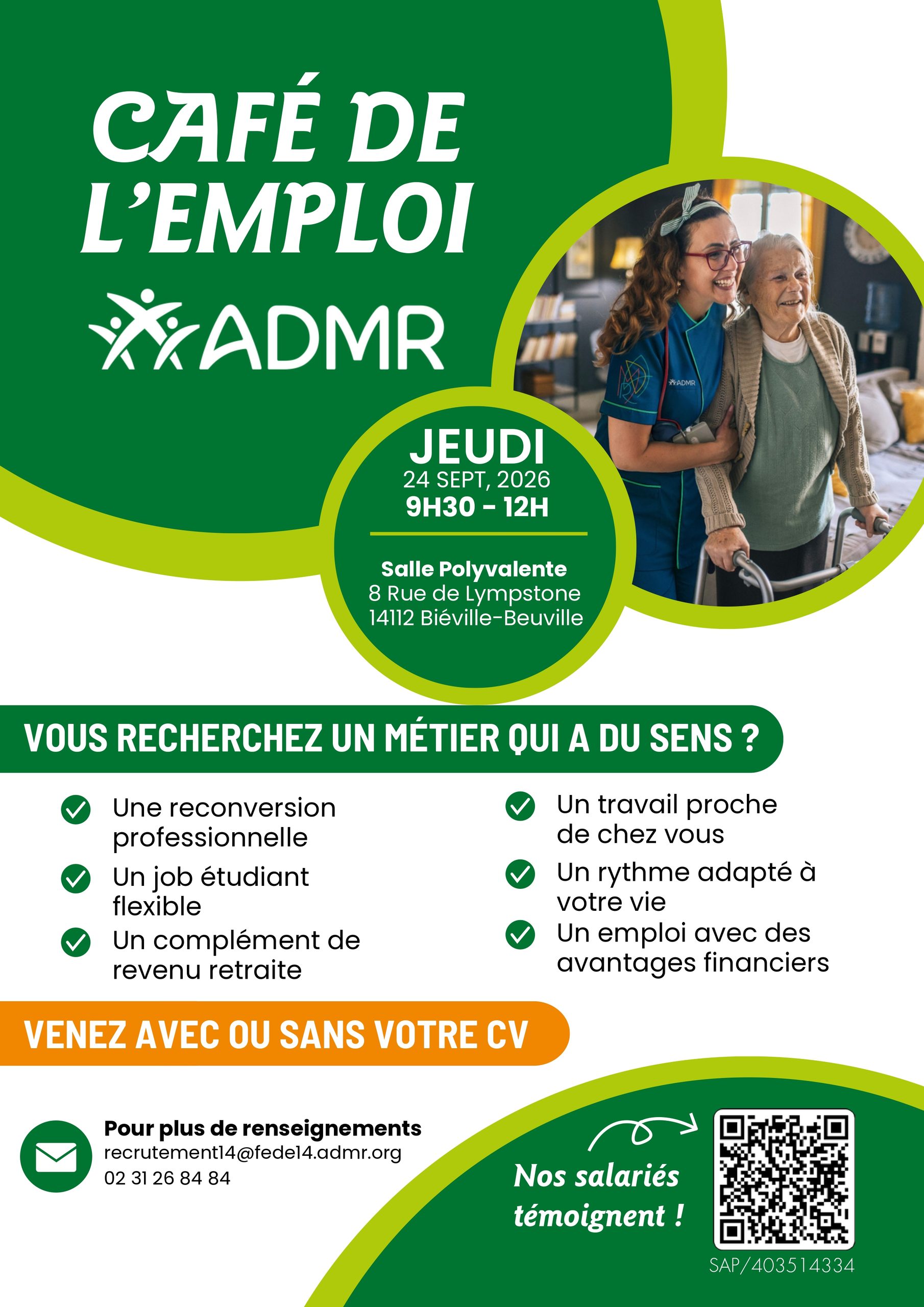 café de l'emploi ADMR